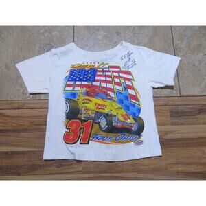 Vintage 80s Jack Hewitt Racing T-Shirt, Cropped & Signed